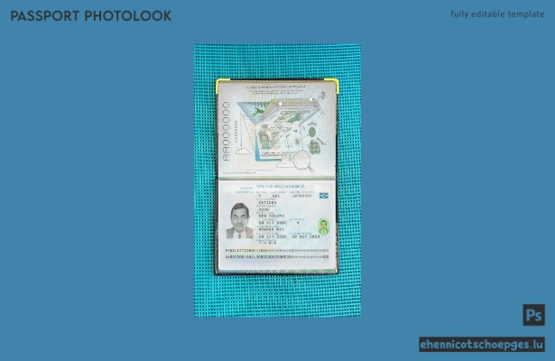 Neuseeländischer Reisepass (2005–heute): Beispielansicht des Passfotos